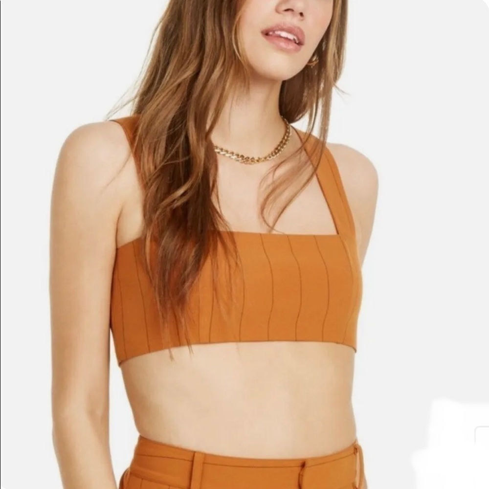 Danielle Bernstein stripe crop top